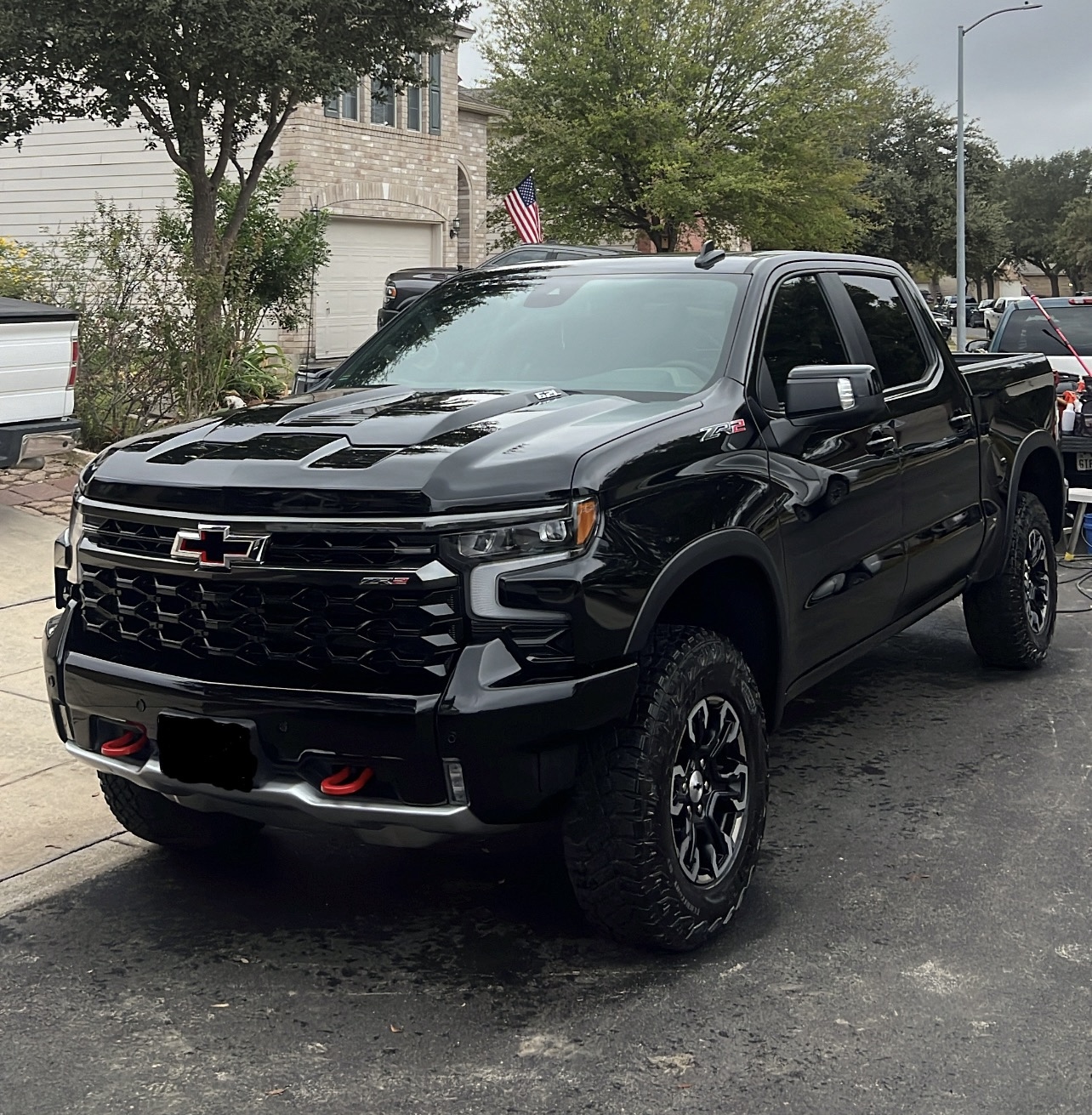 black truck exterior detail after wash and wax Universal City TX