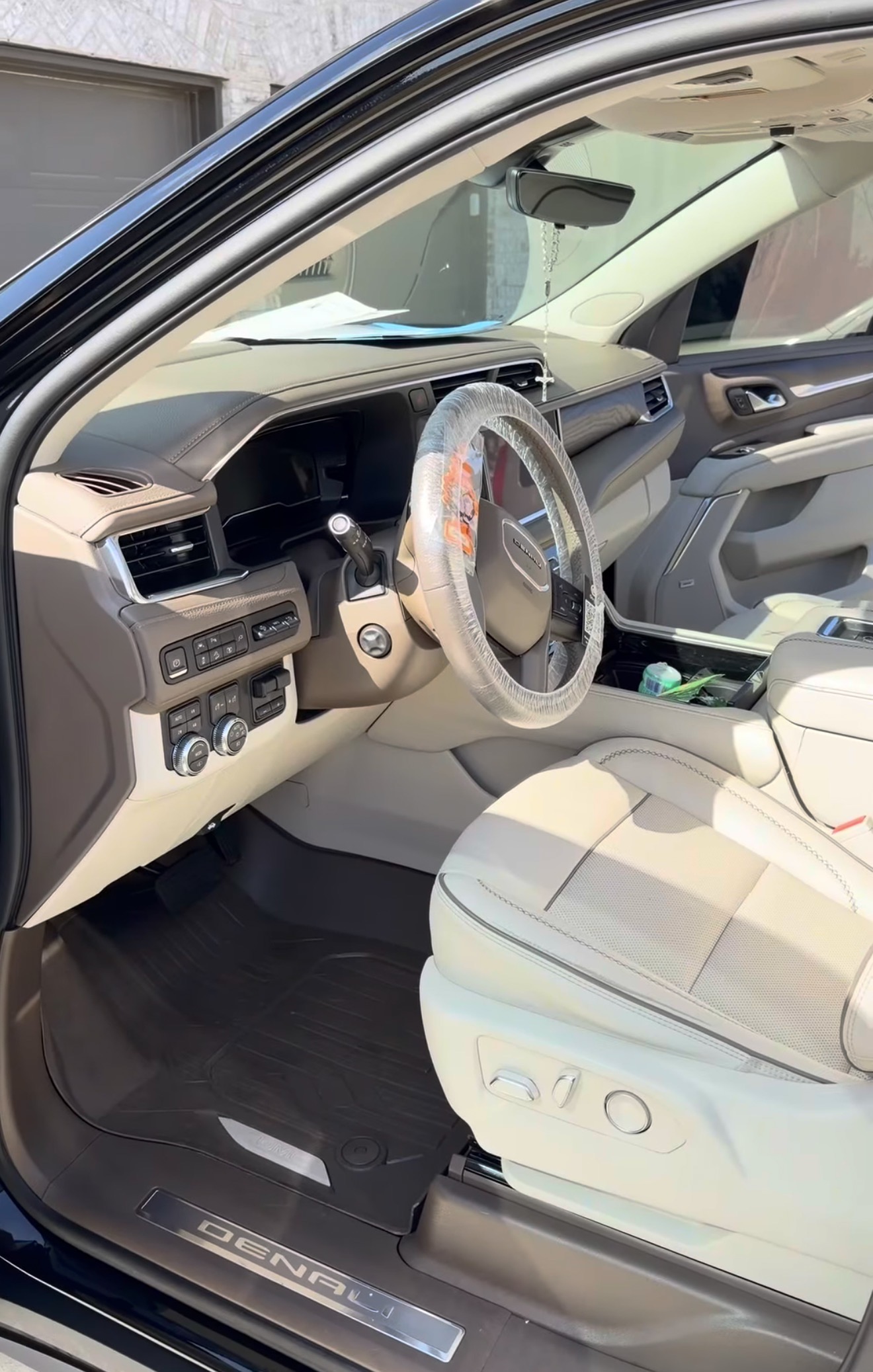 dirty GMC Denali interior before deep cleaning Boerne TX